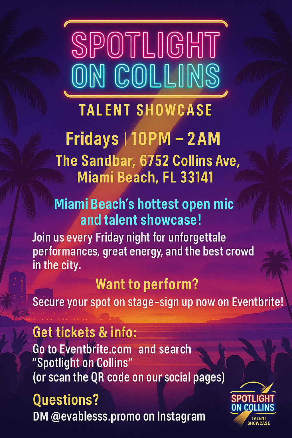 Spotlight on Collins Event Flyer